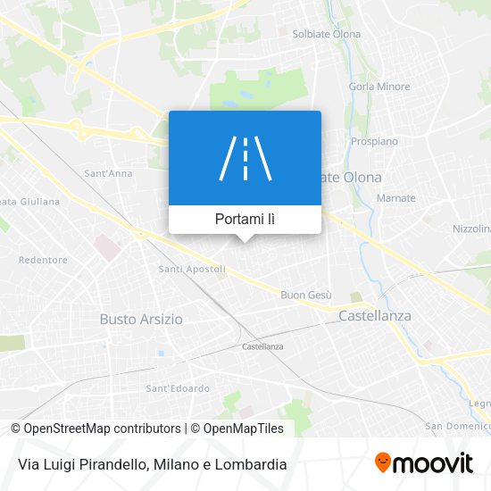Mappa Via Luigi Pirandello