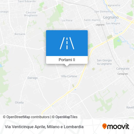 Mappa Via Venticinque Aprile