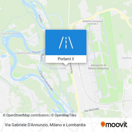 Mappa Via Gabriele D'Annunzio