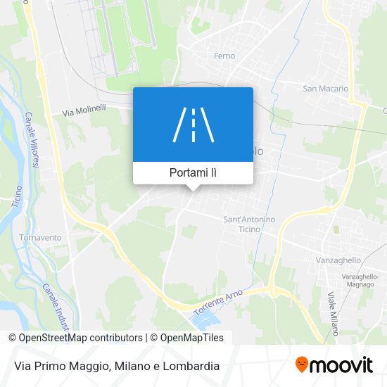 Mappa Via Primo Maggio