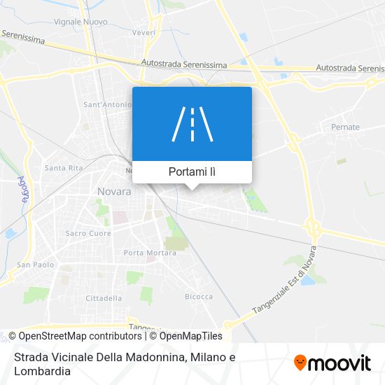 Mappa Strada Vicinale Della Madonnina