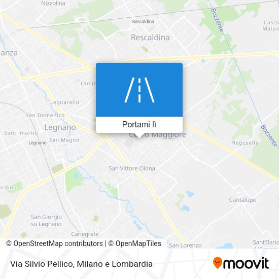 Mappa Via Silvio Pellico
