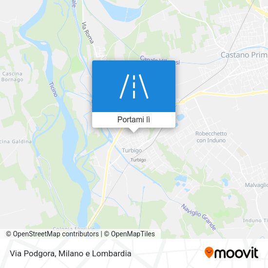 Mappa Via Podgora