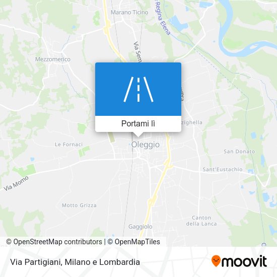 Mappa Via Partigiani