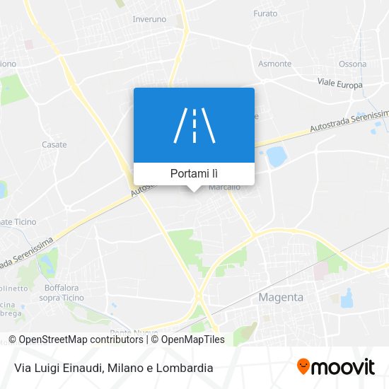 Mappa Via Luigi Einaudi
