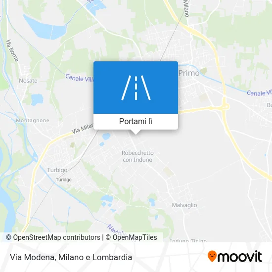 Mappa Via Modena