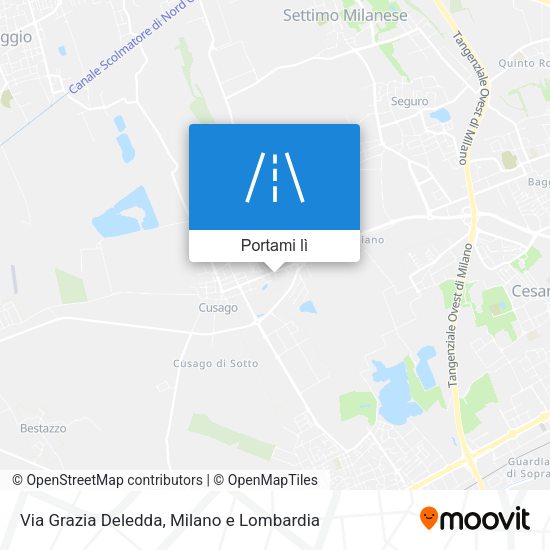 Mappa Via Grazia Deledda