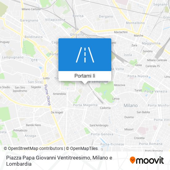 Mappa Piazza Papa Giovanni Ventitreesimo