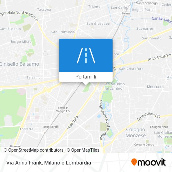 Mappa Via Anna Frank