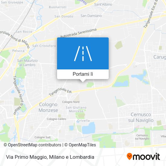 Mappa Via Primo Maggio