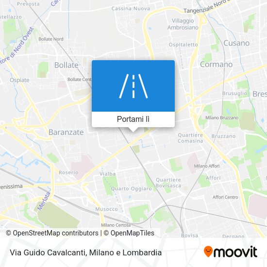 Mappa Via Guido Cavalcanti