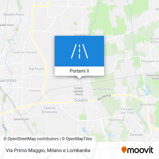 Mappa Via Primo Maggio