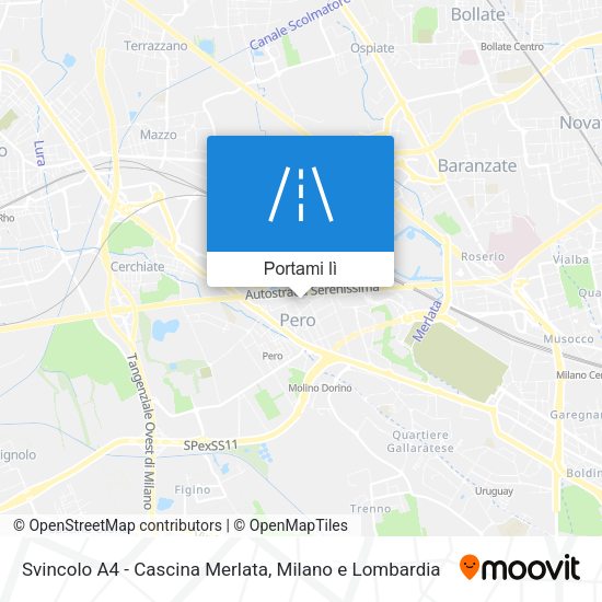 Mappa Svincolo A4 - Cascina Merlata