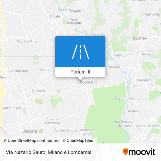 Mappa Via Nazario Sauro