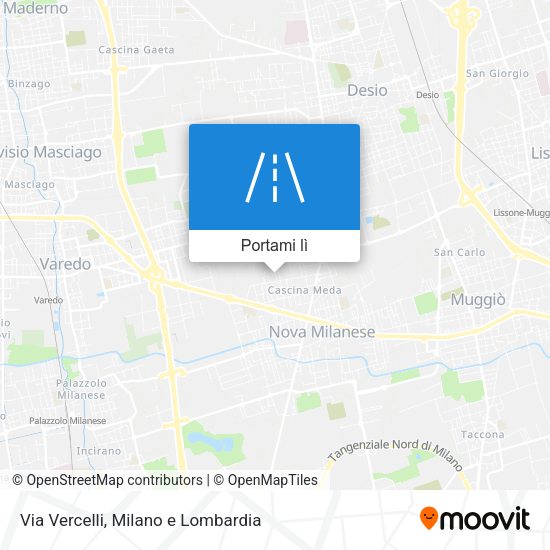 Mappa Via Vercelli