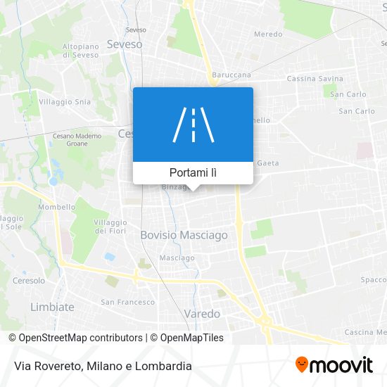 Mappa Via Rovereto