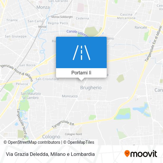 Mappa Via Grazia Deledda