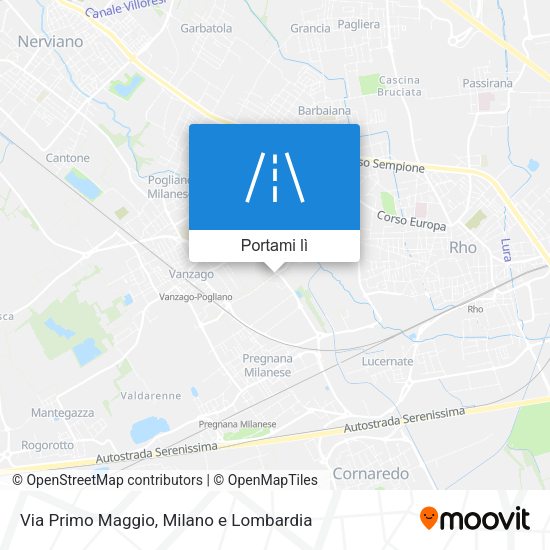 Mappa Via Primo Maggio