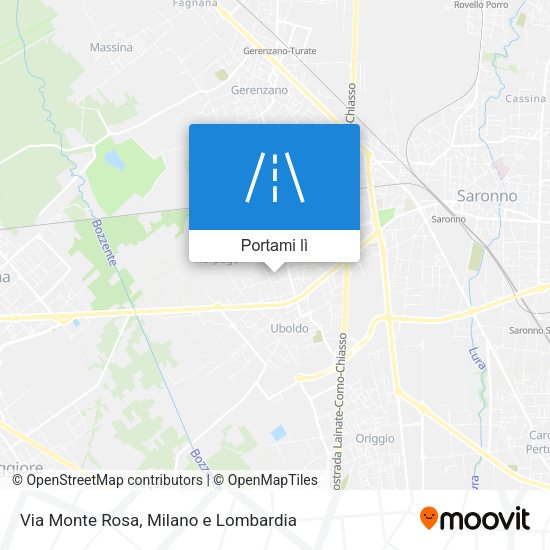 Mappa Via Monte Rosa