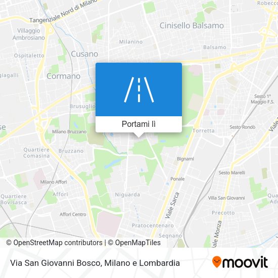 Mappa Via San Giovanni Bosco