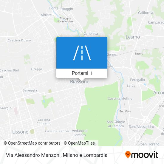 Mappa Via Alessandro Manzoni