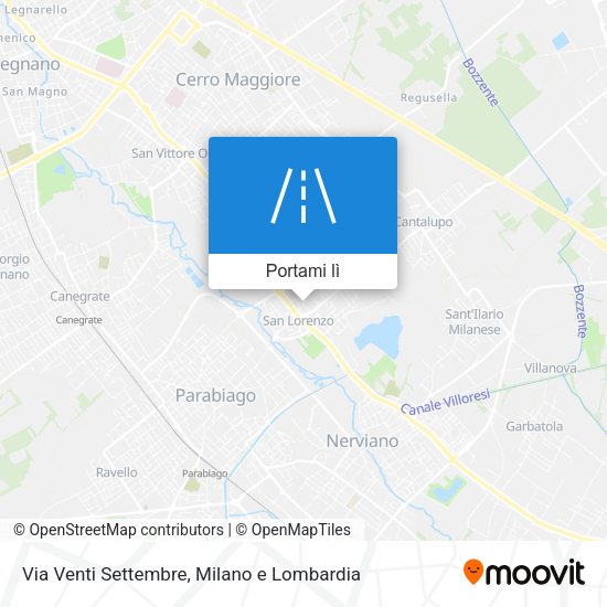 Mappa Via Venti Settembre