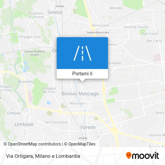 Mappa Via Ortigara