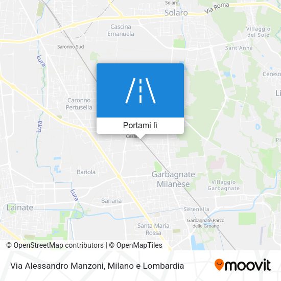 Mappa Via Alessandro Manzoni