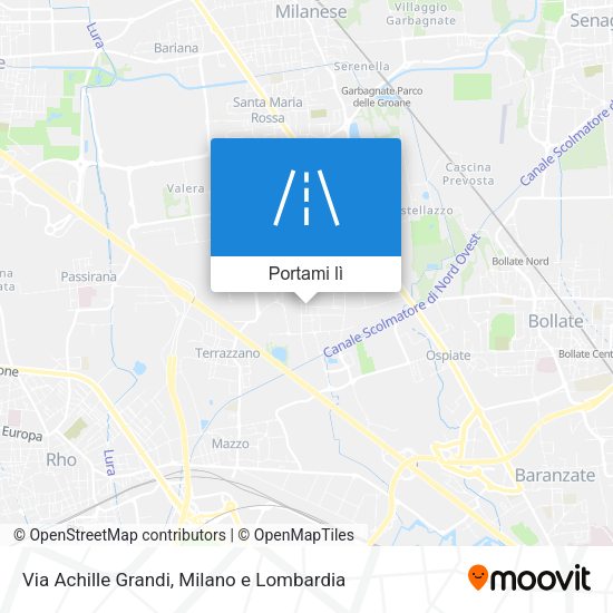 Mappa Via Achille Grandi