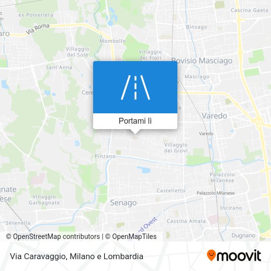 Mappa Via Caravaggio