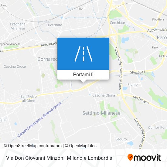 Mappa Via Don Giovanni Minzoni