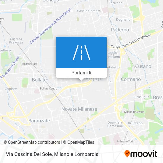 Mappa Via Cascina Del Sole