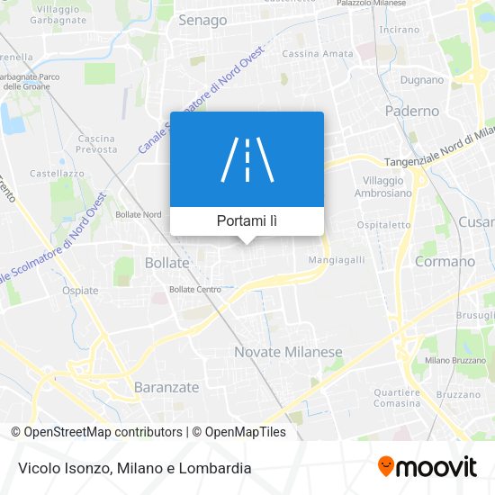 Mappa Vicolo Isonzo