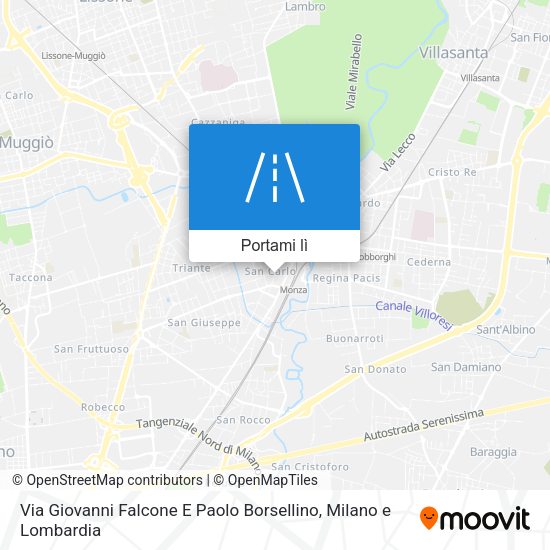 Mappa Via Giovanni Falcone E Paolo Borsellino