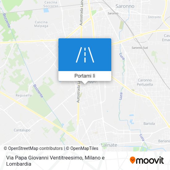Mappa Via Papa Giovanni Ventitreesimo