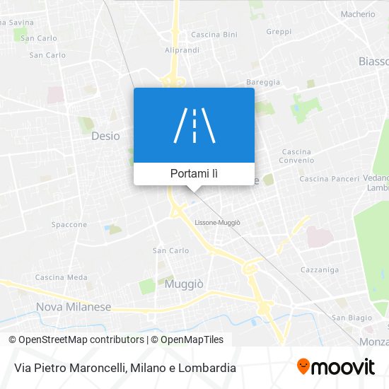 Mappa Via Pietro Maroncelli