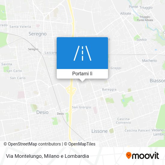 Mappa Via Montelungo