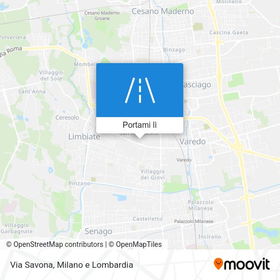 Mappa Via Savona
