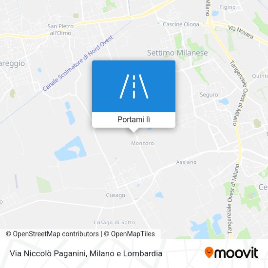 Mappa Via Niccolò Paganini