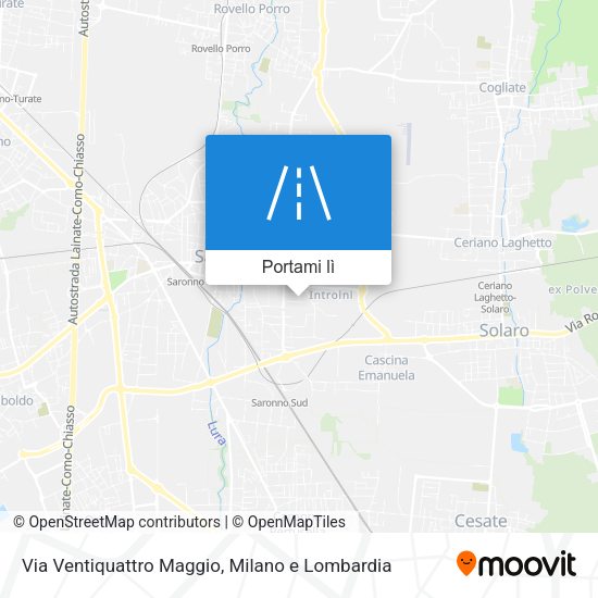 Mappa Via Ventiquattro Maggio