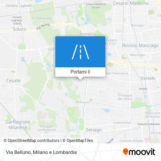 Mappa Via Belluno
