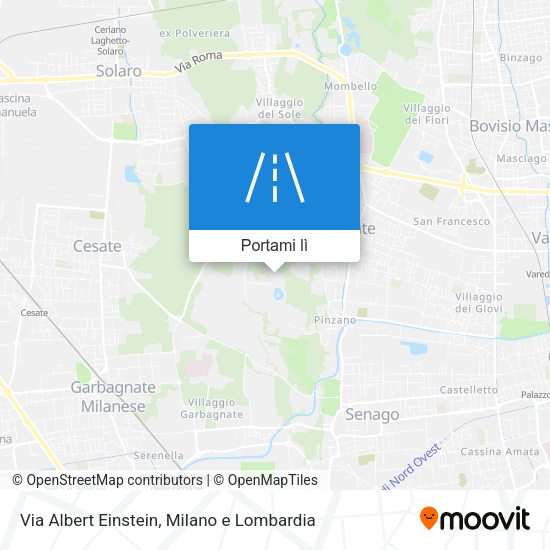Mappa Via Albert Einstein