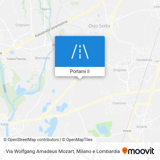 Mappa Via Wolfgang Amadeus Mozart