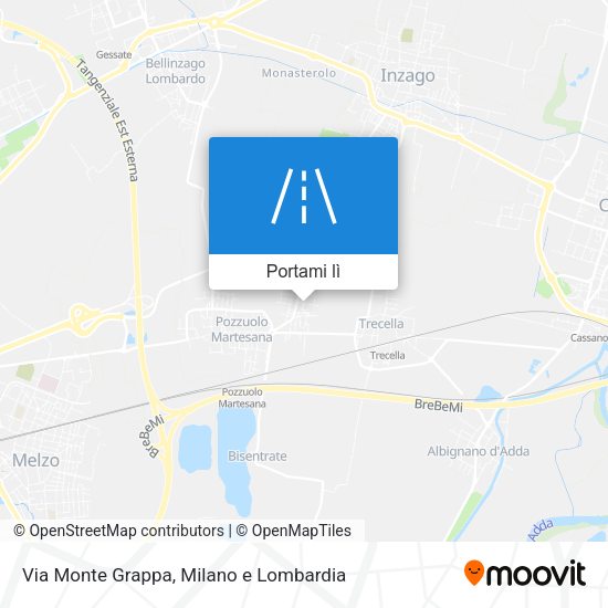 Mappa Via Monte Grappa