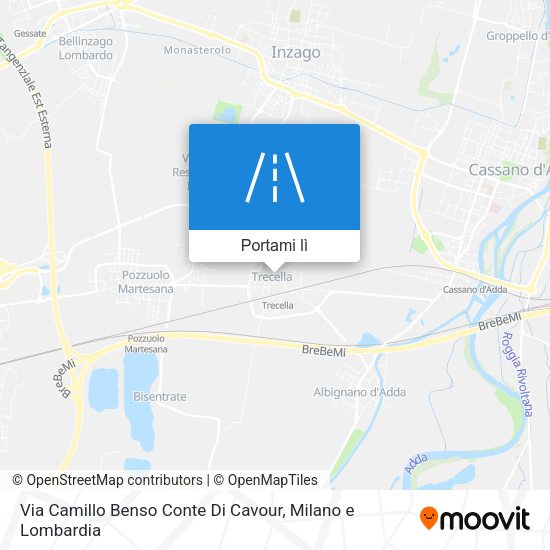 Mappa Via Camillo Benso Conte Di Cavour