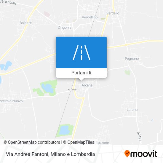 Mappa Via Andrea Fantoni