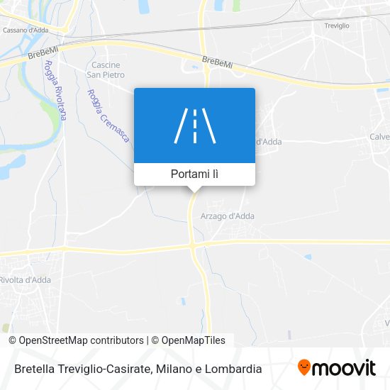 Mappa Bretella Treviglio-Casirate