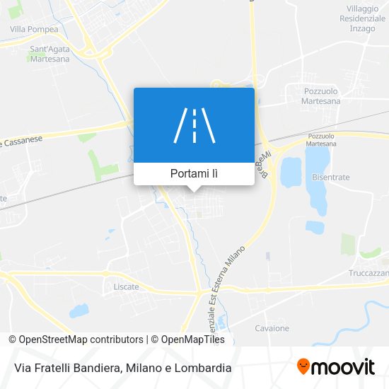 Mappa Via Fratelli Bandiera