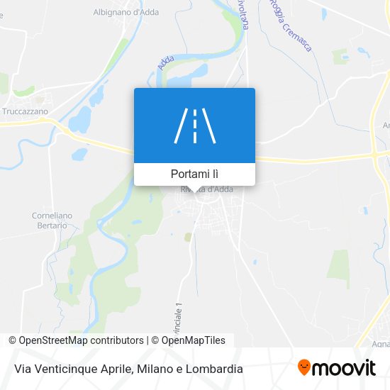 Mappa Via Venticinque Aprile