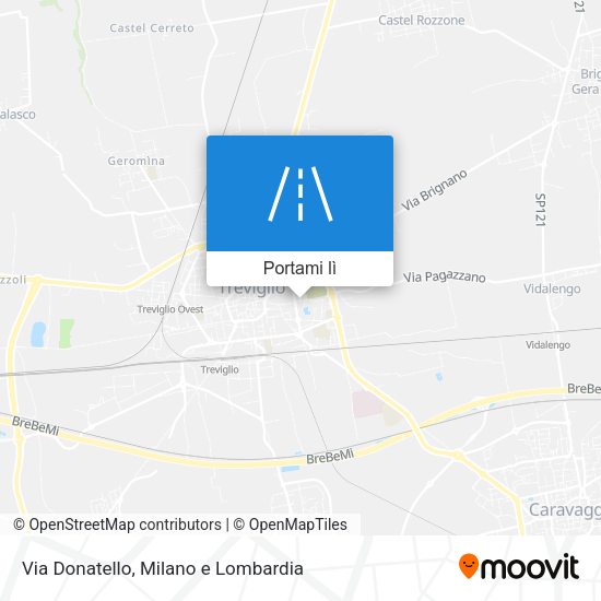 Mappa Via Donatello